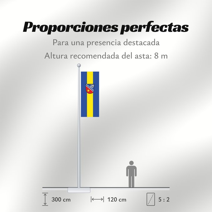 Proporciones de la bandera: Egenhofen (Münchener Umland)