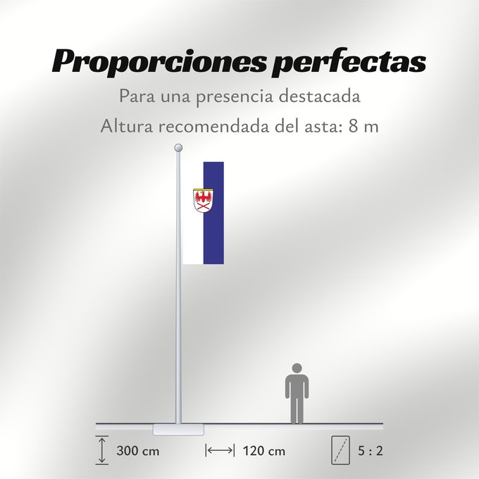 Proporciones de la bandera: Hausham (Alpenregion Tegernsee-Schliersee)