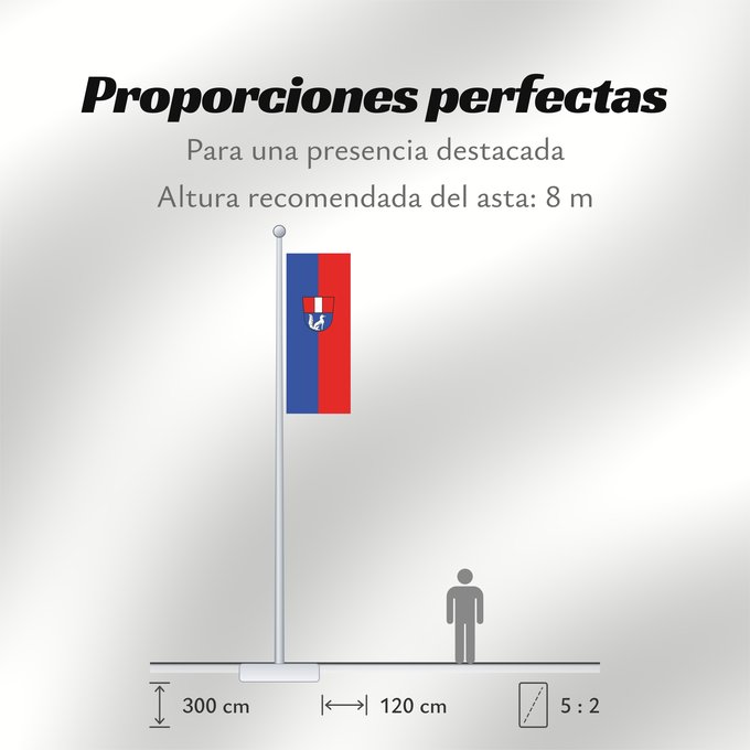 Proporciones de la bandera: Taufkirchen (Inn-Salzach)