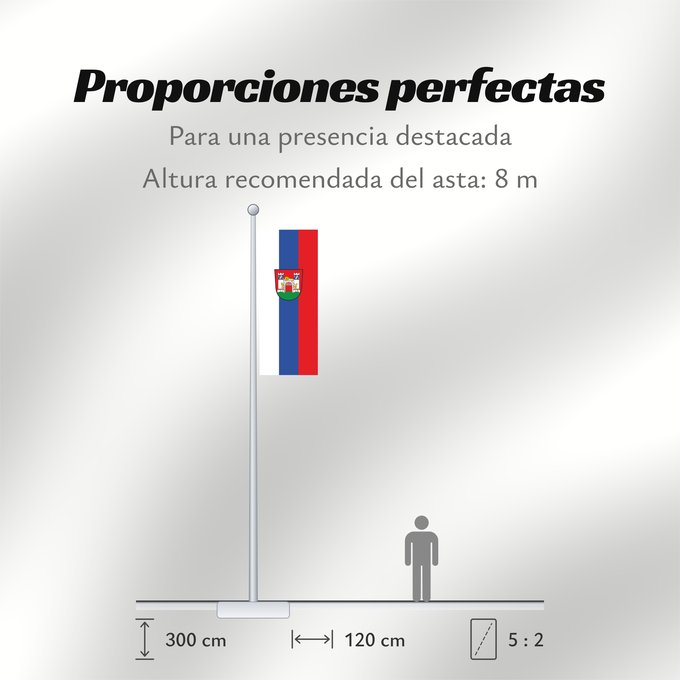 Proporciones de la bandera: Neuburg a.d.Donau, GKSt (Oberbayerns Städte)