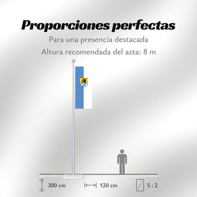 Proporciones de la bandera: Schrobenhausen, St (Oberbayerns Städte)