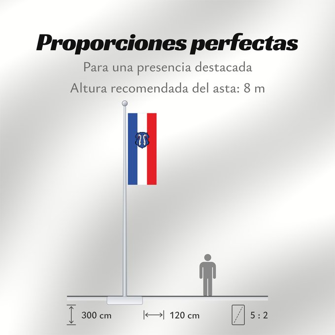 Proporciones de la bandera: Reichertshofen, M (Oberbayerns Städte)
