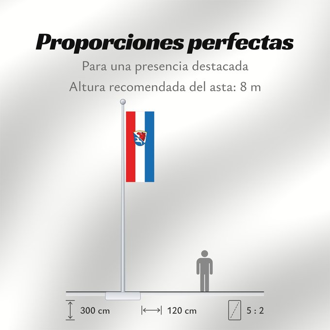 Proporciones de la bandera: Unterwössen (Chiemgau)