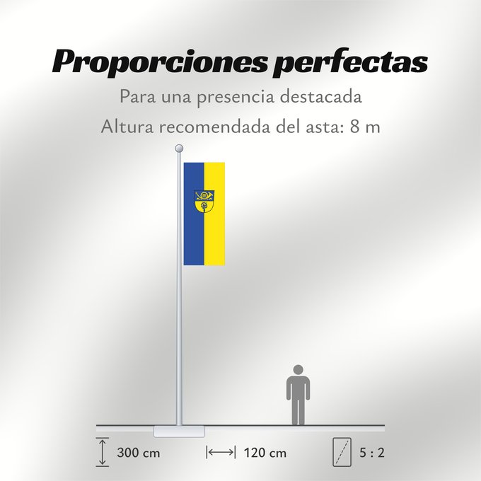 Proporciones de la bandera: Raisting (Pfaffenwinkel)
