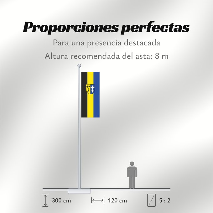 Proporciones de la bandera: Metten, M (Bayerischer Wald)