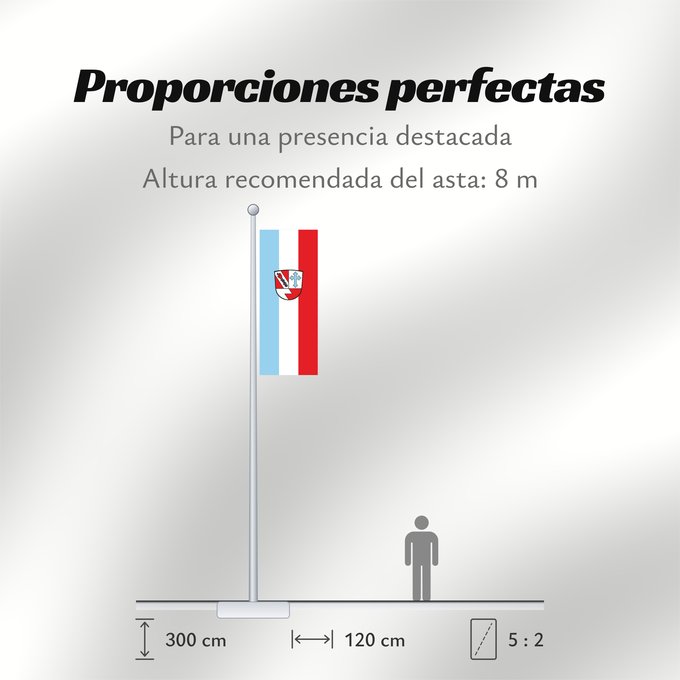 Proporciones de la bandera: Volkenschwand (Bayerisches Golf- und Thermenland)