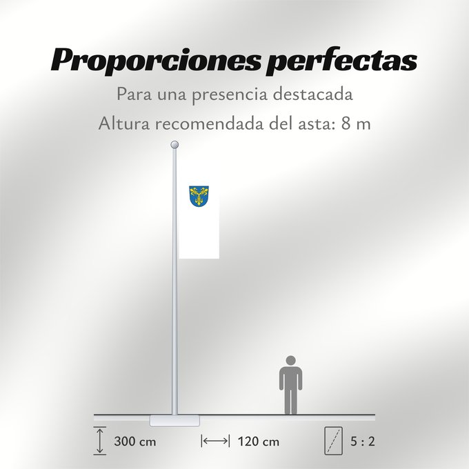 Proporciones de la bandera: Massing, M (Bayerisches Golf- und Thermenland)
