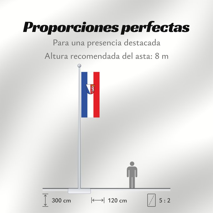 Proporciones de la bandera: Rattiszell (Bayerischer Wald)