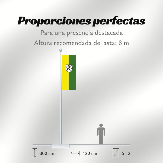 Proporciones de la bandera: Rieden, M (Bayerischer Jura)
