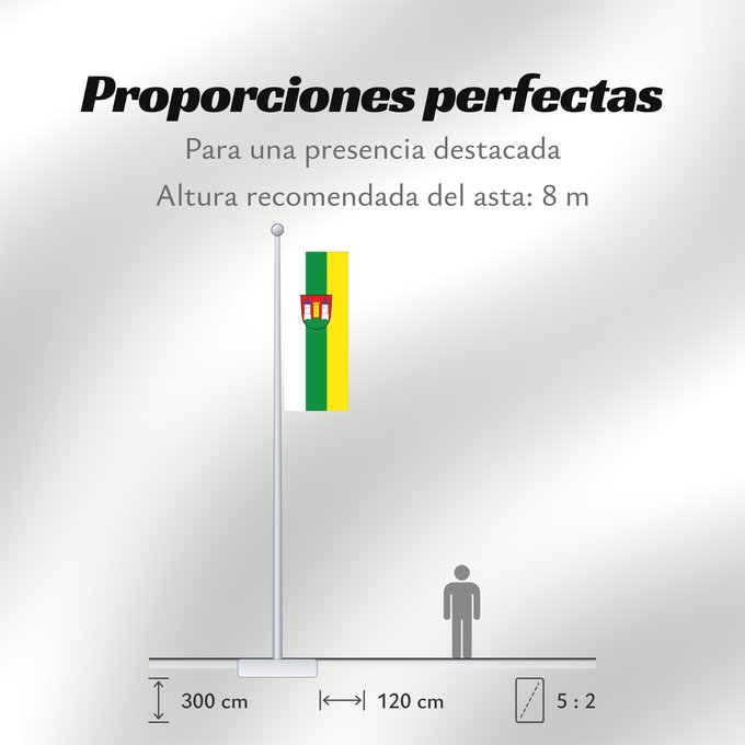 Proporciones de la bandera: Hohenwarth (Bayerischer Wald)