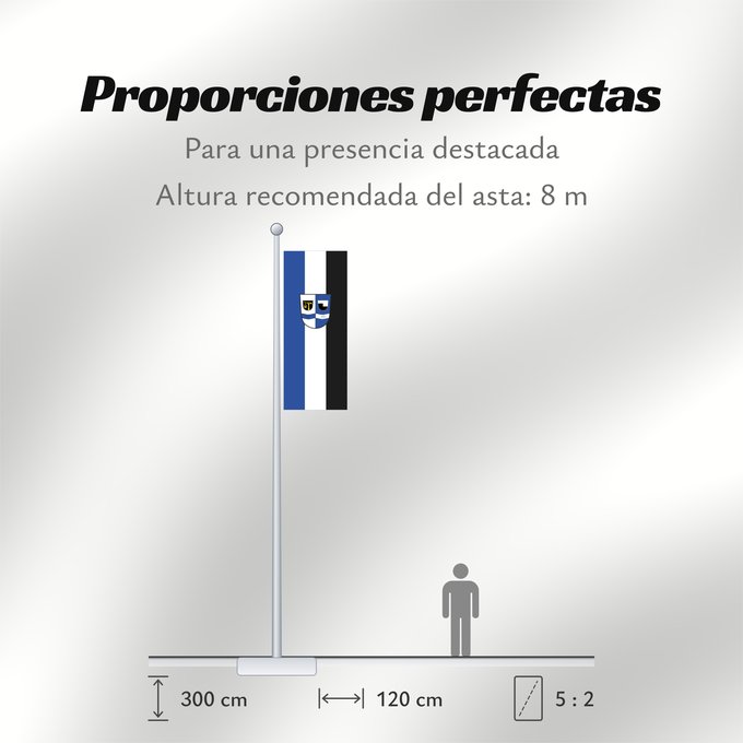 Proporciones de la bandera: Miltach (Bayerischer Wald)