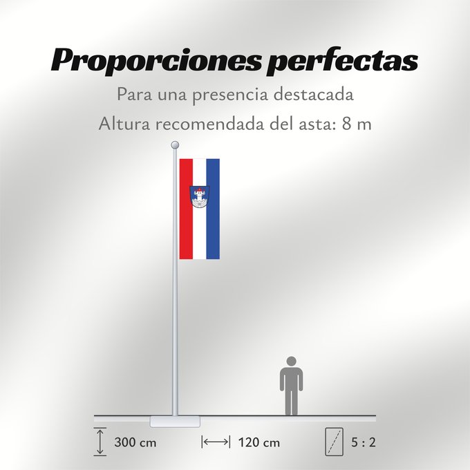 Proporciones de la bandera: Neunburg vorm Wald, St (Oberpfälzer Wald)