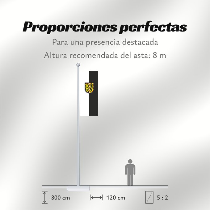 Proporciones de la bandera: Hof (Kreis)