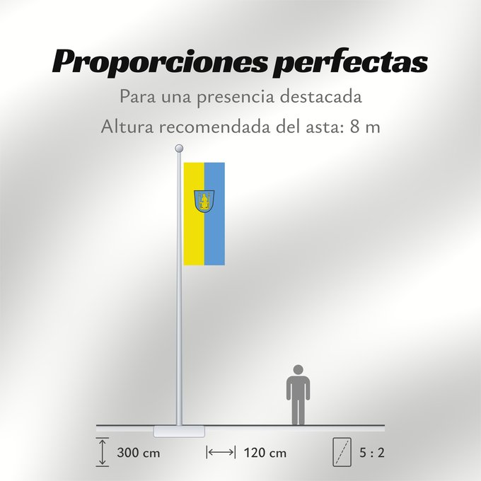 Proporciones de la bandera: Greding, St (Naturpark Altmühltal)