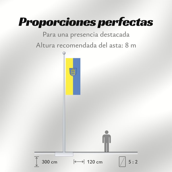 Proporciones de la bandera: Gunzenhausen, St (Fränkisches Seenland)