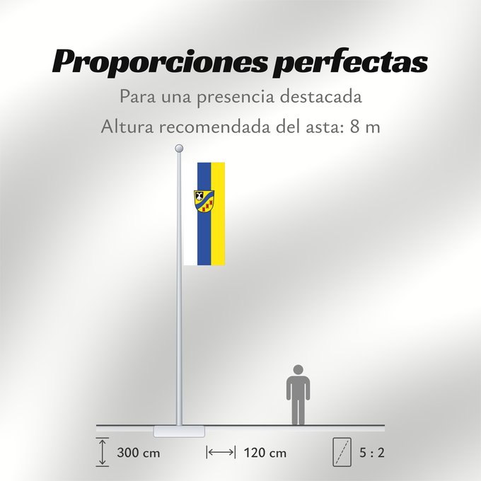 Proporciones de la bandera: Glattbach (Spessart-Mainland)