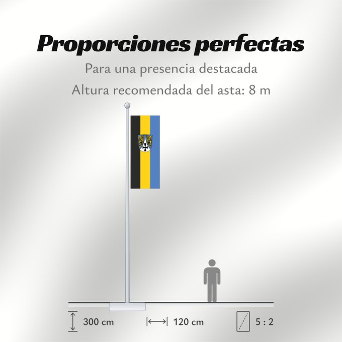 Proporciones de la bandera: Zöschingen (Bayerisch-Schwaben)
