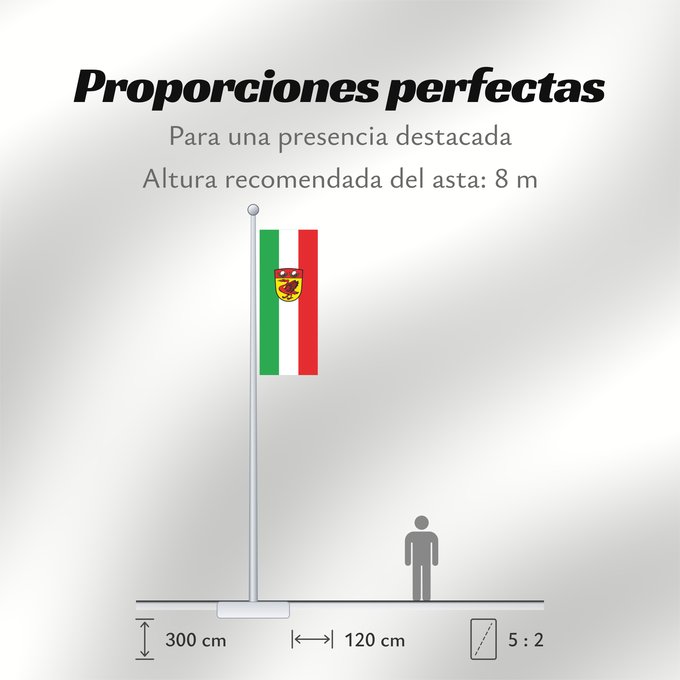 Proporciones de la bandera: Kötz (Bayerisch-Schwaben)