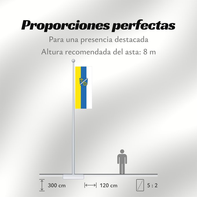 Proporciones de la bandera: Vöhringen, St (Bayerisch-Schwaben)