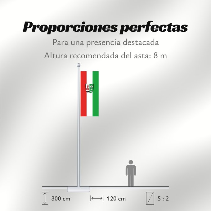 Proporciones de la bandera: Kirchhaslach (Allgäu)