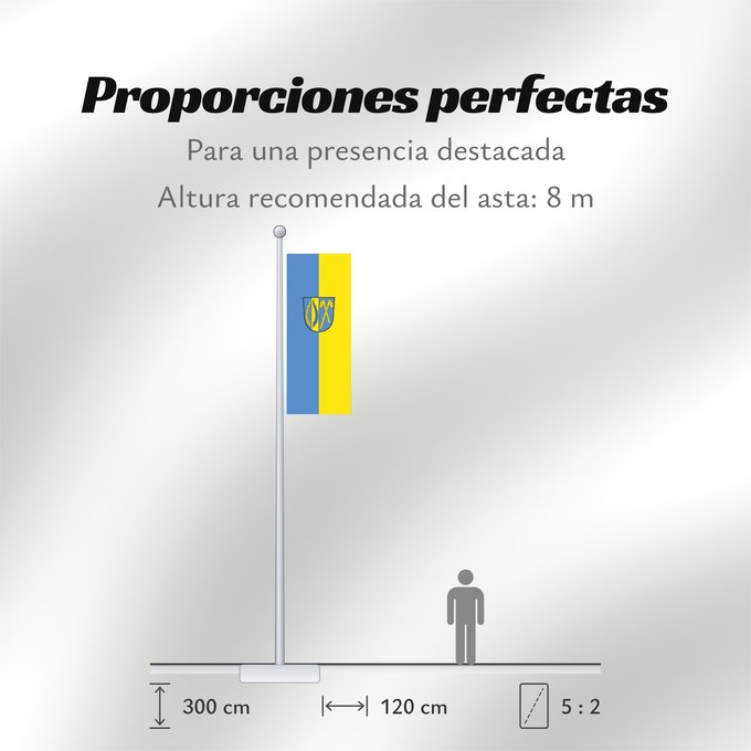 Proporciones de la bandera: Rammingen (Allgäu)