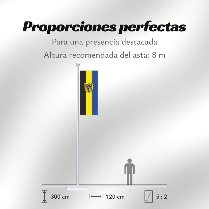 Proporciones de la bandera: Donauwörth, GKSt (Bayerisch-Schwaben)