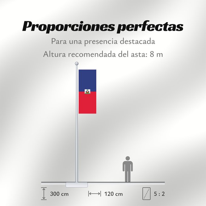 Proporciones de la bandera: Haiti  civil	Haiti	Haïti	Haití
