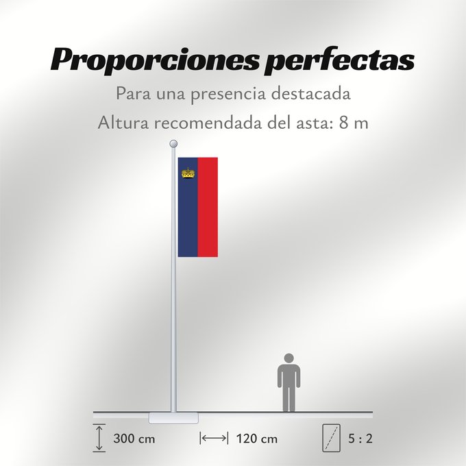 Proporciones de la bandera: Liechtenstein Сцяг Ліхтэнштэйна Liĥtenŝtejno Liechtensteingo bandera Ala Liechtensteinê Dal Liechtenstein Флаг Лихтенштейна Lihtenštajna Прапор Ліхтенштейну
