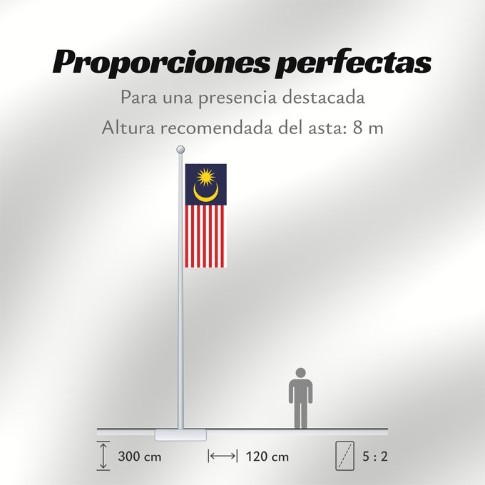Proporciones de la bandera: Malaysia	Malaysia – Jalur Gemilang  Stripes of Glory	Malaisie	Malasia	علم ماليزيا	Malaysia / بنديرا مليسيا	Malajzio	Malaisia lipp	Watawat ng Malaysia	​Mâ-lòi-sî-â koet-khì	馬来西亜の国旗	ទង់ជាតិម៉ាឡេស៊ី	Malaysi	ທຸງຊາດມາເລເຊຍ	​馬來西亞之國旗	Malaysia – Jalur Gemilang / 