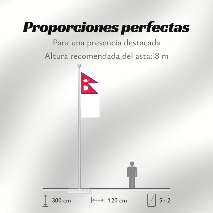 Proporciones de la bandera: Nepal	Népal	علم نيبال	নেপালের জাতীয় পতাকা	নেপালর ফিরালহান	Banniel Nepal	Nepala	Nepálská vlajka	Σημαία του Νεπάλ	Nepalo	Nepali lipp	Nepalgo bandera	Nepalin	नेपाल का ध्वज	Nepál	ネパールの国旗	Nepālas	Знаме на Непал	Nepals flagg	नेपालको झण्डा	Det nepalske flagget	