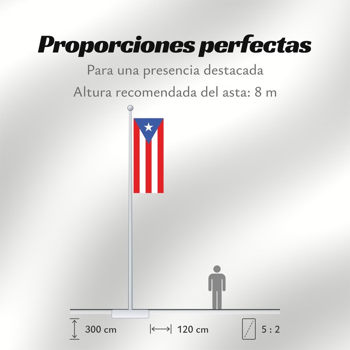 Proporciones de la bandera: Puerto Rico Porto Rico Puerto Ricos Portoryka Porto-Riko De Porto Rico Ka hae Pokoliko Standardo di Porto-Riko Portuum Divum Porto Rica Флаг Пуэрто-Рико Прапор Пуерто-Рико Stän Puertorikeänas