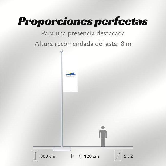 Proporciones de la bandera: Réunion
