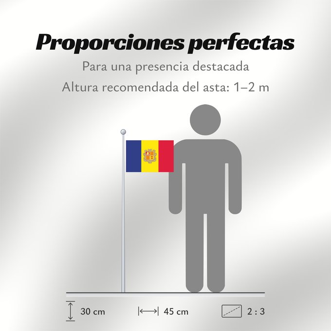 Proporciones de la bandera: Andorra  civil	Andorra - civil version	Andorre	Andorra