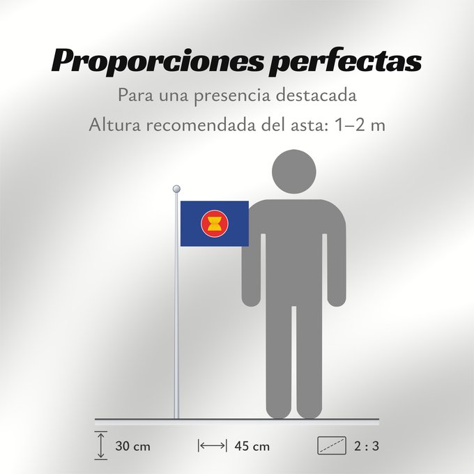 Proporciones de la bandera: ASEAN