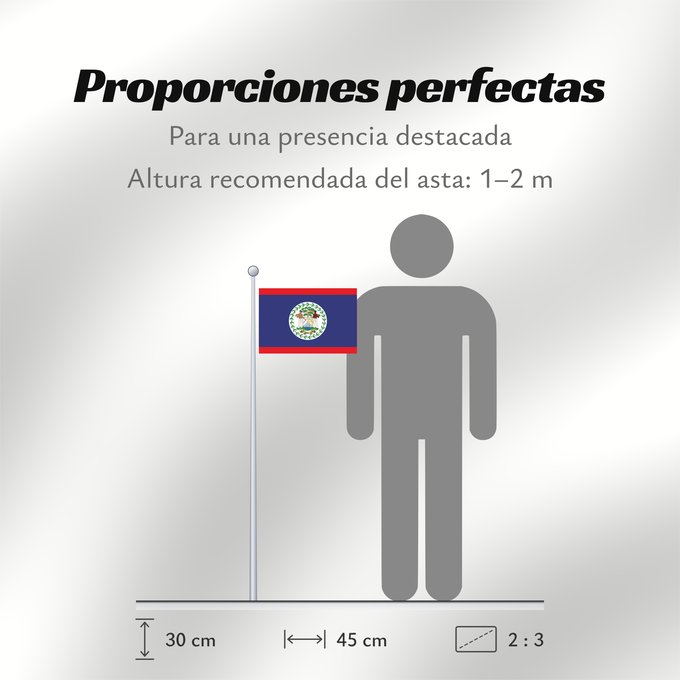 Proporciones de la bandera: Belize Belice Banniel Belize Belizen Belizae Флаг Белиза Belizeja Belizes Quốc kỳ Belize
