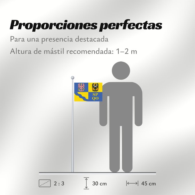Proporciones de la bandera: Olomouc Region	Région d'Olomouc	Región de Olomouc	Region Olomouc	Olomouckého kraje