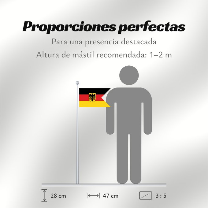 Proporciones de la bandera: German Consular Ensign