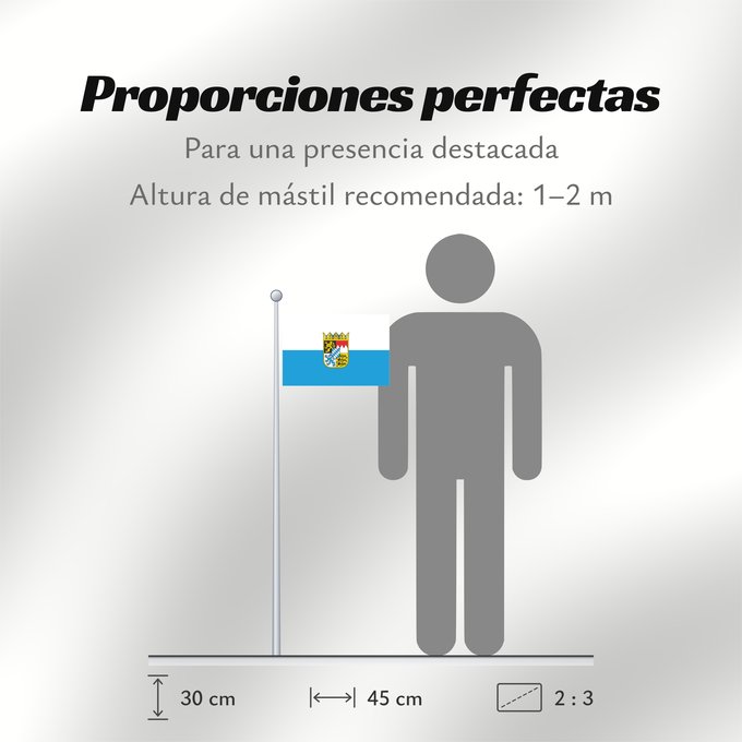 Proporciones de la bandera: Bavaria  state	Bavaria	Baviera