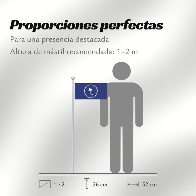 Proporciones de la bandera: Chuuk	Chuuk  state within the Federated States of Micronesia  - colours and 1 2 dimensions based partly on templates at The World Flag Database and Photo of flag in use	Chuuk 