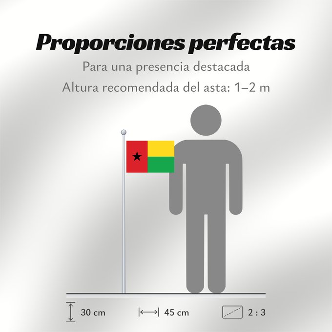 Proporciones de la bandera: Guinea-Bissau	Guinée-Bissau	Guinea-Bissaus	Guiné-Bissau	Gvineo Bisaŭa	پرچم گینه بیسائو	Флаг Гвинеи-Бисау	Gvineje Bissau