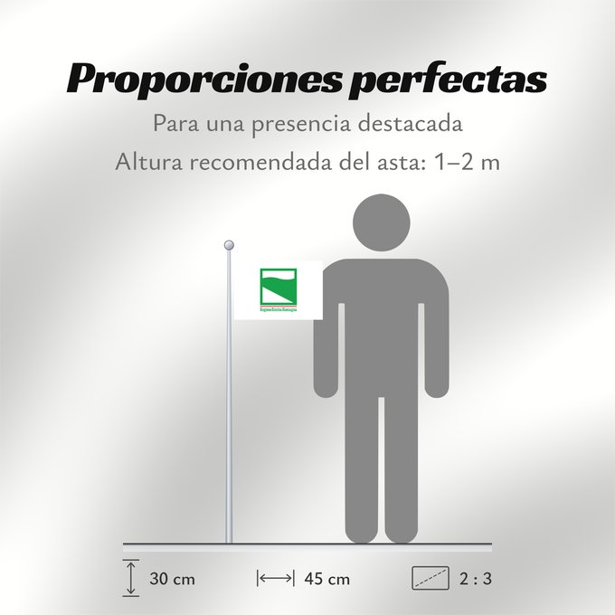 Proporciones de la bandera: Emilia-Romagna