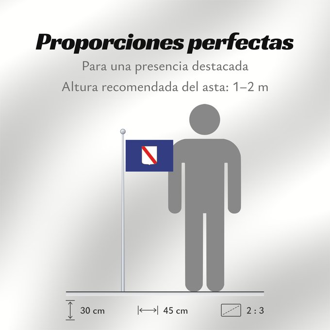 Proporciones de la bandera: Campania	Campania’s	région de Campanie	Regione italiana Campania	Bannera dâ Campania