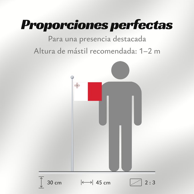 Proporciones de la bandera: Malta	Malte	Сцяг Мальты	Maltas	Ta  Malta	Флаг Мальты	Прапор Мальти