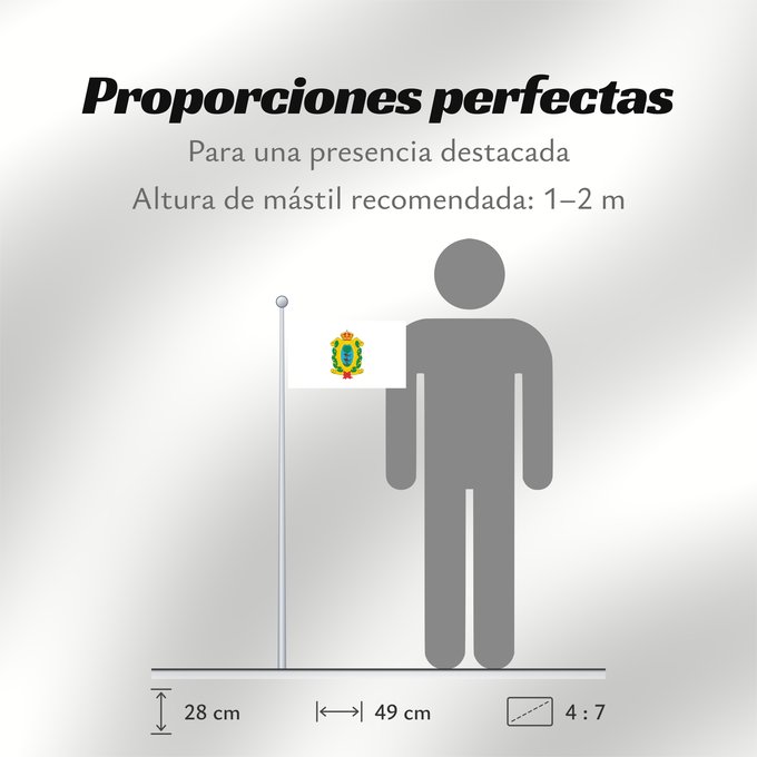 Proporciones de la bandera: Durango