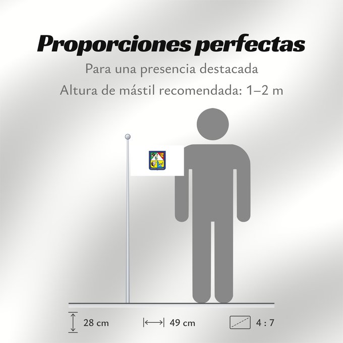 Proporciones de la bandera: Sonora