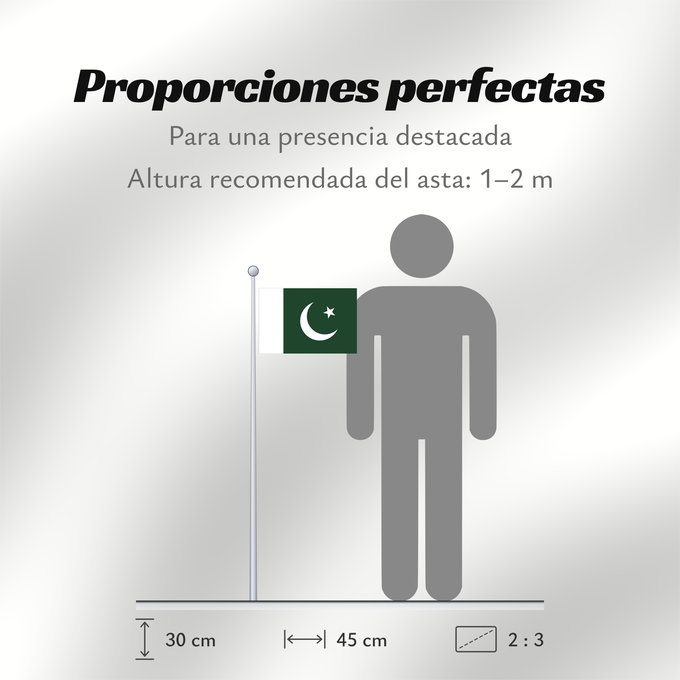 Proporciones de la bandera: Pakistan Pakistan Pakistán Paquistão علم باكستان পাকিস্তানের জাতীয় পতাকা পাকিস্তানর ফিরালহান Pakistano पाकिस्तान का ध्वज ପାକିସ୍ତାନୀ ଝଣ୍ଡା ਪਾਕਿਸਤਾਨ ਦਾ ਕੌਮੀ ਝੰਡਾ د پاکستان بيرغ Флаг Пакистана Pakistana பாக்கித்தான் கொடி Прапор Пакистану پاکستان کا پرچم