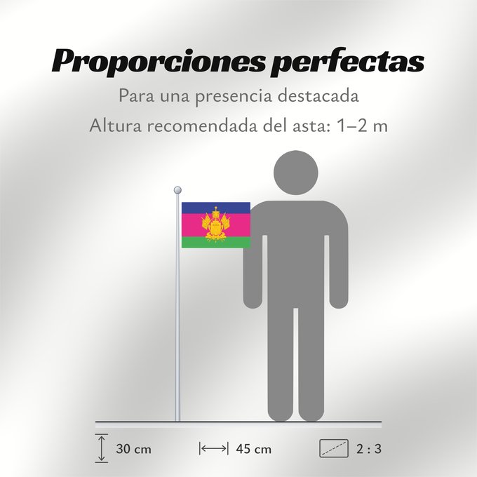Proporciones de la bandera: Krasnodar Krai Krasnodar Krai Kraï de Krasnodar Krai de Krasnodar Krasnodar krai Kraj di Krasnodar