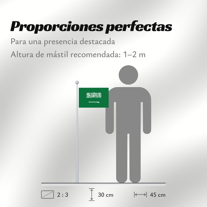 Proporciones de la bandera: Civil Ensign of Saudi Arabia obverse Saudi Arabia Arabie saoudite Arabia Saudita Saudi-Arabien