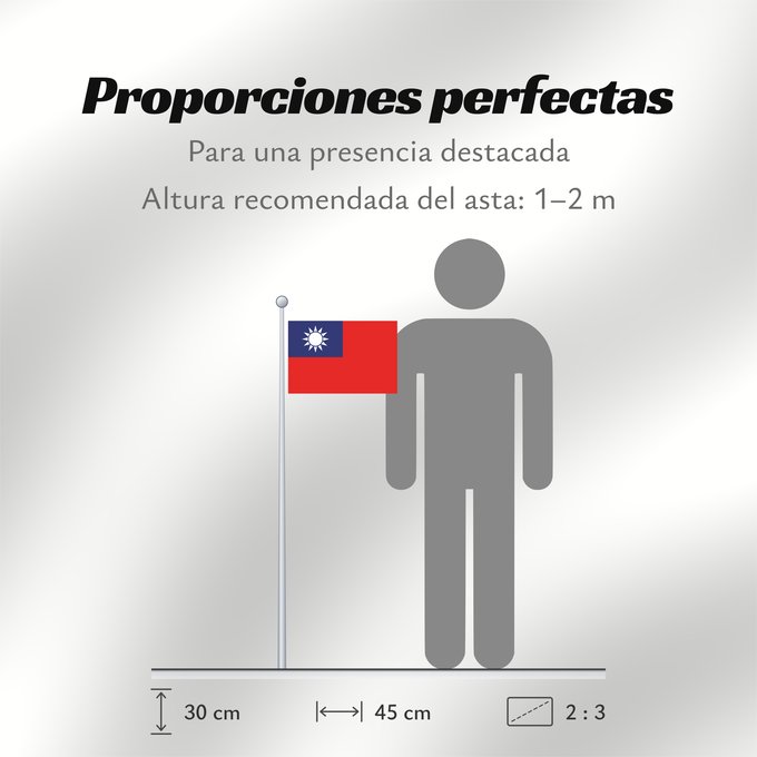Proporciones de la bandera: Republic of China Republic of China Taiwan République de Chine República de China Republik China Taiwan Repubblica di Cina Republiek China República da China Republiki Chińskiej Lýðveldi Postaulín Flagg علم جمهورية الصين الوطنية ཀྲུང་ཧྭ་དམངས་ཁབ དང་ལྕོག
