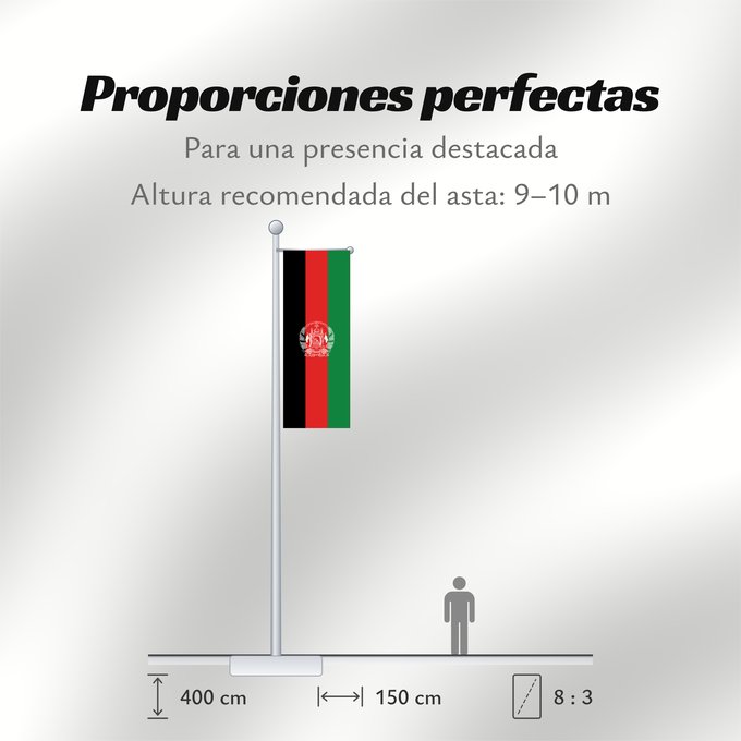 Proporciones de la bandera: Afghanistan 2013–2021 Islamic Republic of Afghanistan République Islamique d Afghanistan República Islámica de Afganistán Islamischen Republik Afghanistan Afghanistan República Islâmica do Afeganistão Afganistanu علم أفغانستان Afganistana ئاڵای ئەفغانستا